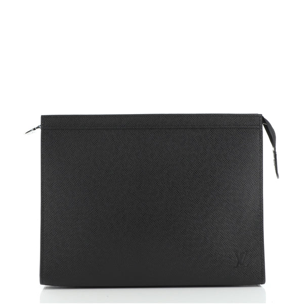 Louis Vuitton Black Pochette Voyage Taiga Leather mm