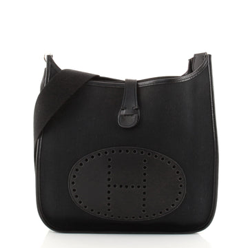 Hermes Evelyne Bag Gen II Toile and Leather TGM