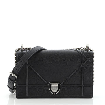 Christian Dior Diorama Flap Bag Grained Calfskin Small
