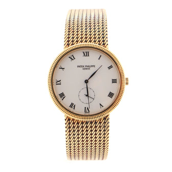 Patek Philippe Calatrava 3919 Manual Watch Yellow Gold 33