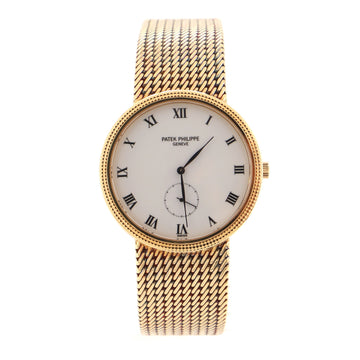 Patek Philippe Calatrava 3919 Manual Watch Yellow Gold 33