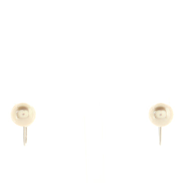 Mikimoto Clip On Earrings 18K White Gold and Pearls
