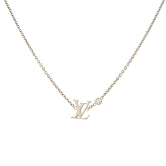 Louis Vuitton Idylle Blossom Pendant Necklace 18K White Gold