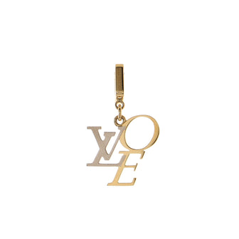Louis Vuitton LOVE Charm Necklace 18K Yellow Gold and 18K White Gold
