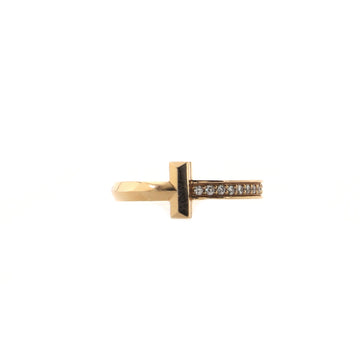 Tiffany & Co. T1 Ring 18K Rose Gold with Diamonds
