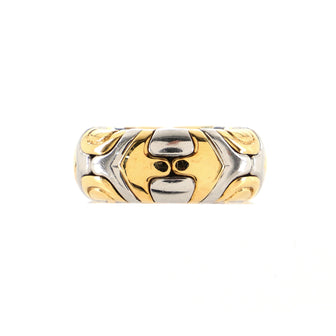 Bvlgari Alveare Ring 18K Yellow Gold and Stainless Steel