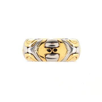 Bvlgari Alveare Ring 18K Yellow Gold and Stainless Steel