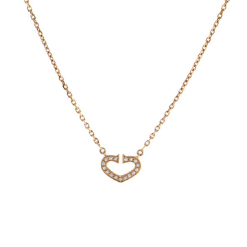 Cartier C Heart de Cartier Pendant Necklace 18K Rose Gold