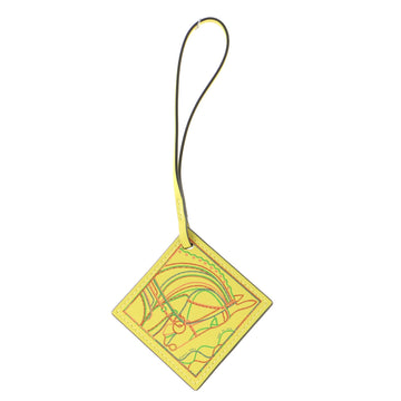 Hermes Carre Bag Charm Printed Leather Nano