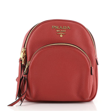 Prada Convertible Front Pocket Backpack Vitello Daino Small