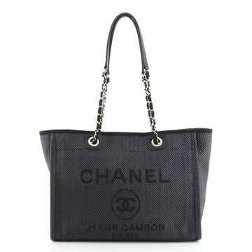 Chanel Deauville Tote Raffia Small