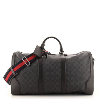 Gucci Convertible Duffle Bag GG Coated Canvas Large