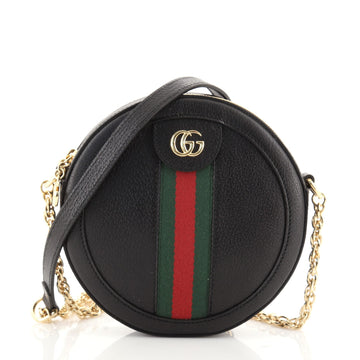 Gucci Ophidia Round Shoulder Bag Leather Mini