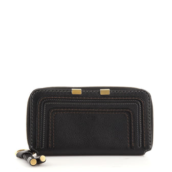 Chloe Marcie Zip Around Wallet Leather