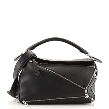 Loewe Puzzle Bag Zipper Embellished Leather Medium