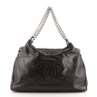 Chanel Rodeo Drive Hobo Perforated Leather Small