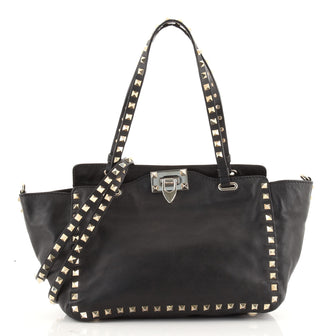 Valentino Rockstud Tote Soft Leather Small