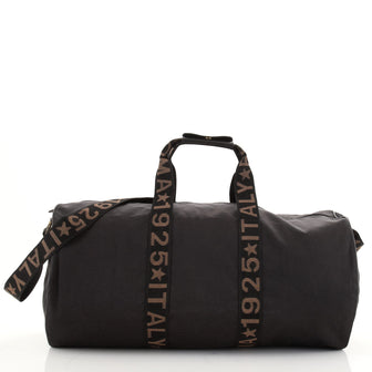 Fendi Vintage Logo Duffle Bag Nylon Large