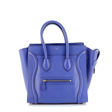 Celine Luggage Bag Grainy Leather Mini