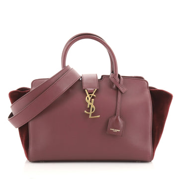 Saint Laurent Monogram Cabas Downtown Leather with Velvet Baby