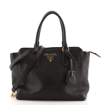 Prada Convertible Zip Tote Vitello Phenix Medium