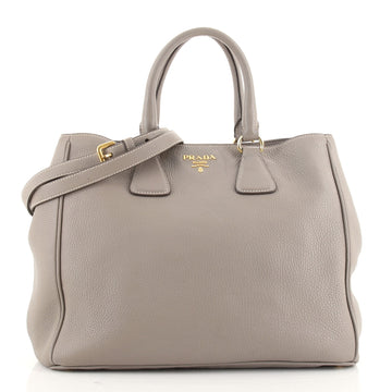 Prada Convertible Open Shopping Tote Vitello Daino Medium
