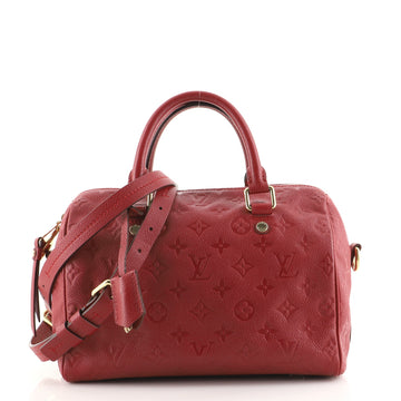 Louis Vuitton Speedy Bandouliere Bag Monogram Empreinte Leather 25