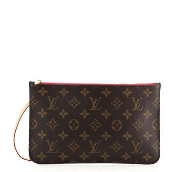 Louis Vuitton Neverfull Pochette Monogram Canvas Large