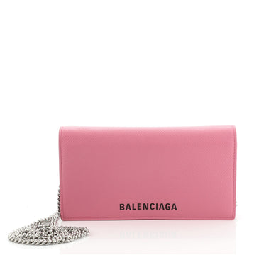 Balenciaga Ville Phone Wallet on Chain Leather