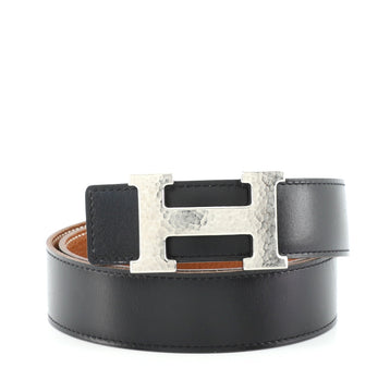 Hermes Constance Martelee H Reversible Belt Leather with Hammered Hardware Medium