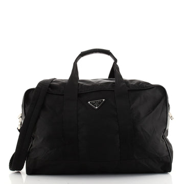 Prada Convertible Weekender Bag Tessuto with Saffiano Leather Large