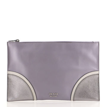 Prada Hand Strap Clutch Saffiano Leather Medium