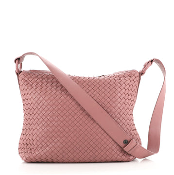 Bottega Veneta Saddle Zip Messenger Bag Intrecciato Nappa Large