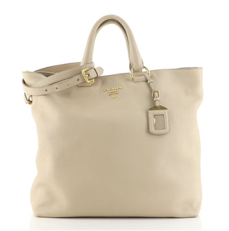 Prada Convertible Shopper Tote Vitello Daino Large