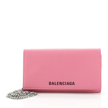 Balenciaga Ville Phone Wallet on Chain Leather