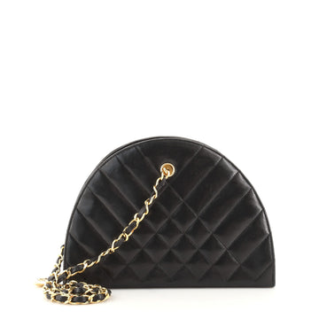 Chanel Vintage Chain Evening Bag Mixed Quilt Lambskin Small