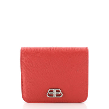 Balenciaga BB Flap Coin Wallet Leather Compact