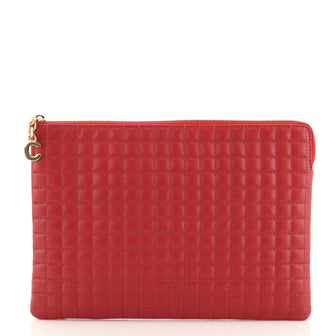Celine C Charm Pouch Quilted Leather Medium