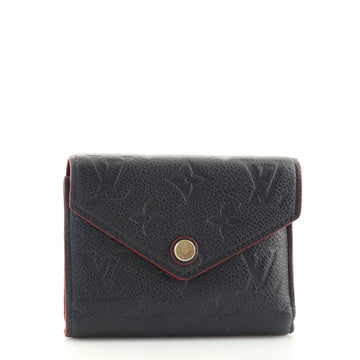 Louis Vuitton Compact Victorine Wallet Monogram Empreinte Leather