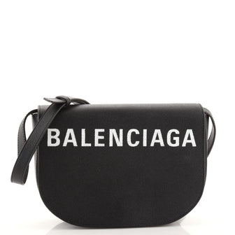 Balenciaga Logo Ville Day Bag Leather Small