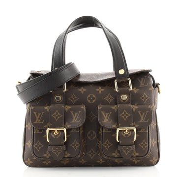 Louis Vuitton Manhattan NM Handbag Monogram Canvas with Leather