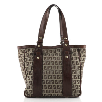 Fendi Vintage Zip Tote Zucchino Canvas Medium