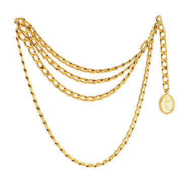 Chanel Vintage Medallion Chain Belt Metal