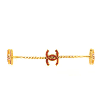 Chanel Triple CC Charm Bracelet Metal and Enamel