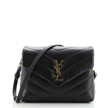 Saint Laurent LouLou Shoulder Bag Matelasse Chevron Leather Toy