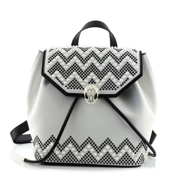 Bvlgari Nicholas Kirkwood Serpenti Forever Backpack Studded Leather Medium