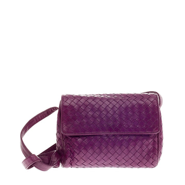 Bottega Veneta Flap Shoulder Bag Intrecciato Nappa Small