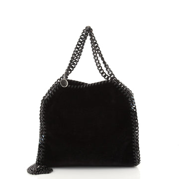 Stella McCartney Falabella Fold Over Crossbody Bag Velvet Mini