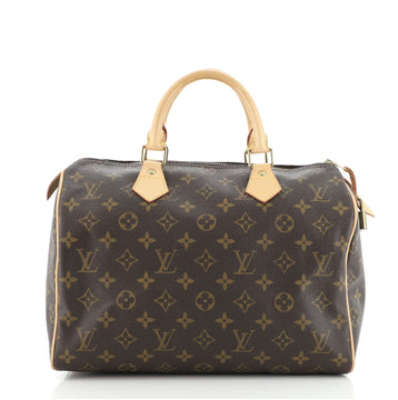 Louis Vuitton Speedy Handbag Monogram Canvas 30