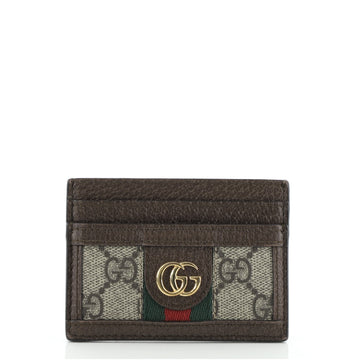 Gucci Ophidia Flap Card Case GG Coated Canvas